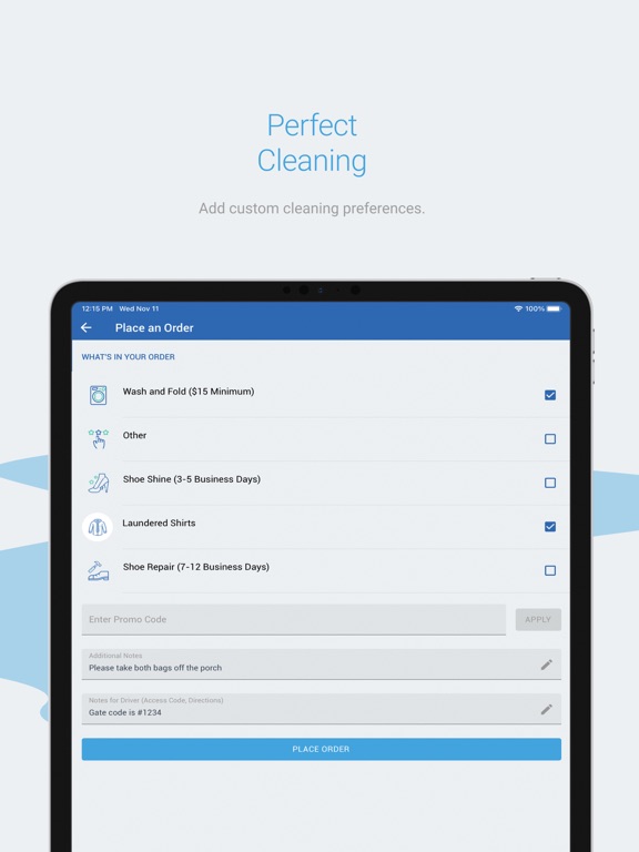Wash Box LA iPad  스크린샷