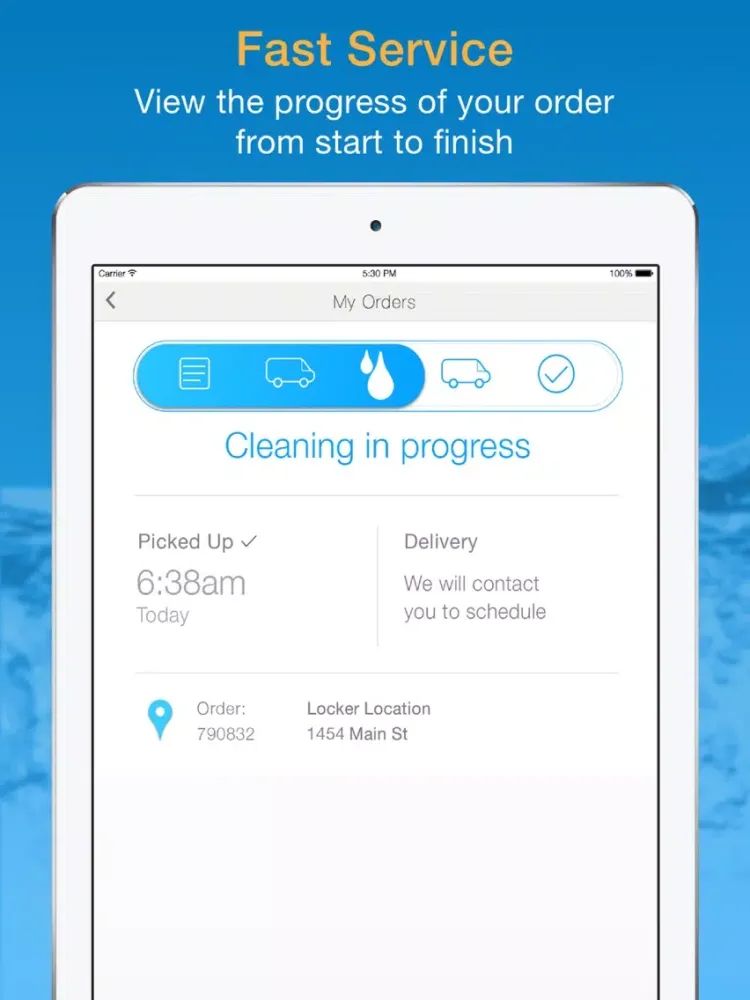 ภาพหน้าจอของ iCleanNYC 24/7 Dry Cleaning iPad 