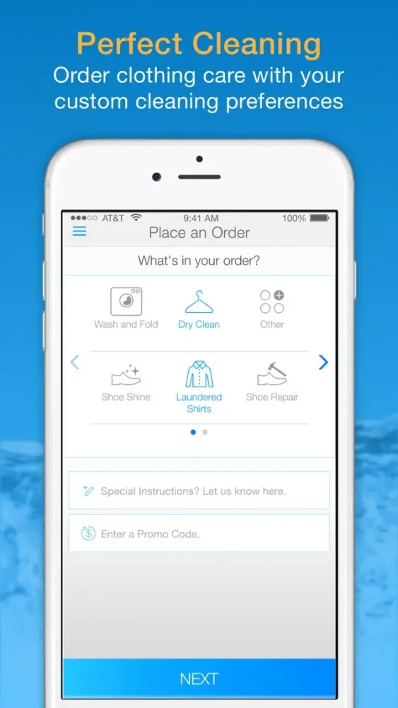 ภาพหน้าจอของ iCleanNYC 24/7 Dry Cleaning