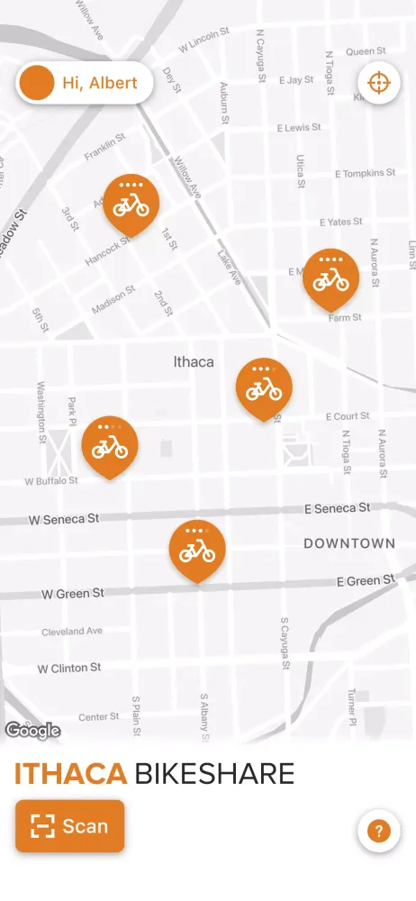 Ithaca Bikeshare 스크린샷