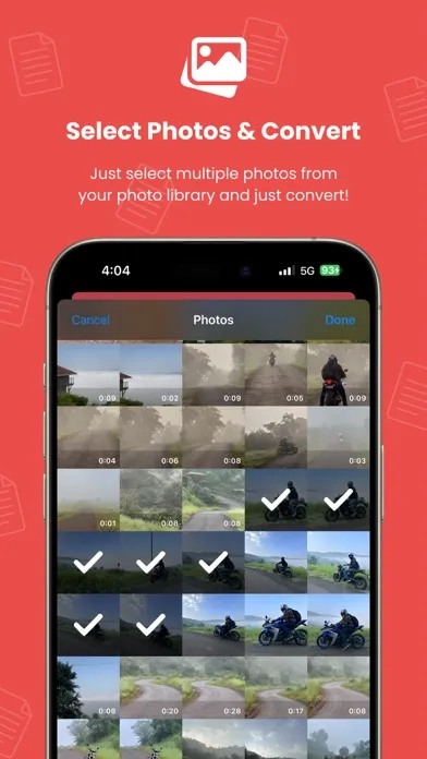 Captures d'écran de JPG / PNG to PDF Converter