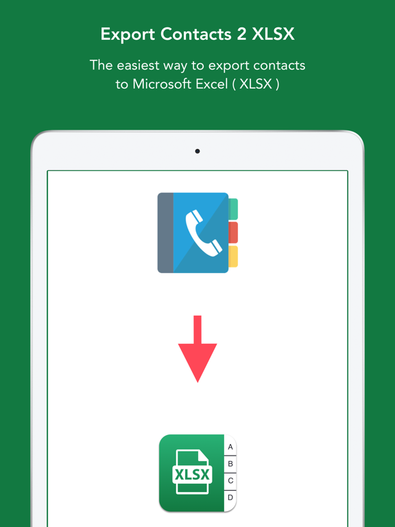 ภาพหน้าจอของ Contacts to XLSX - Excel Sheet iPad 