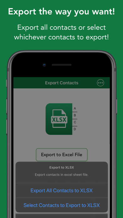 ภาพหน้าจอของ Contacts to XLSX - Excel Sheet