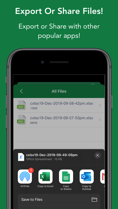 ภาพหน้าจอของ Contacts to XLSX - Excel Sheet