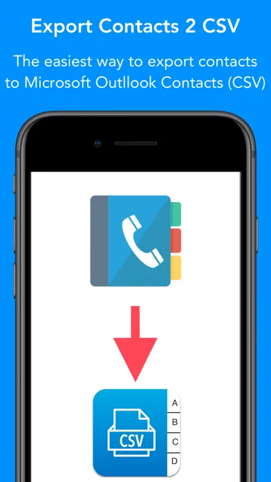 Contacts to Outlook CSV file Ekran Görüntüleri