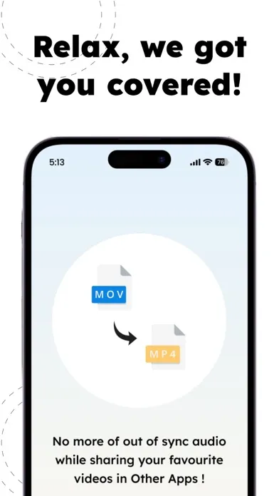 MOV to MP4: Correct Audio Sync Screenshots