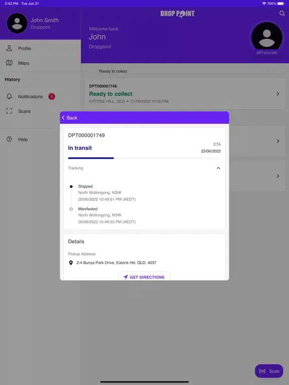 Droppoint MOS iPad  स्क्रीनशॉट