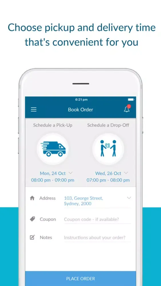Tangkapan layar Dropwash - Dry Clean & Laundry On-Demand