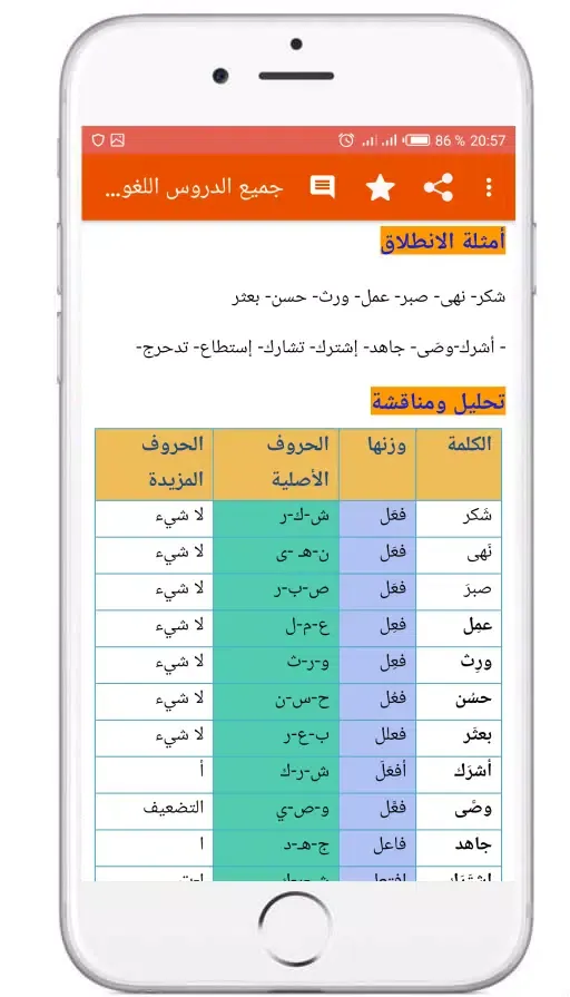 Captures d'écran de Preparatory Arabic lessons