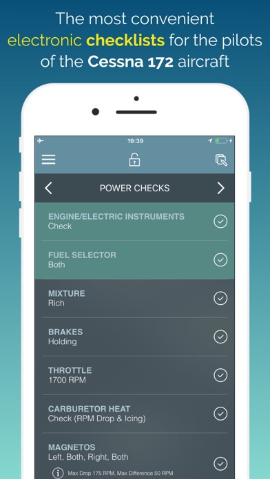 Screenshot di C172 Checklist & Scratchpad