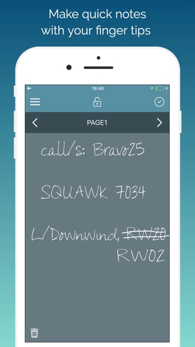 Screenshot di C172 Checklist & Scratchpad