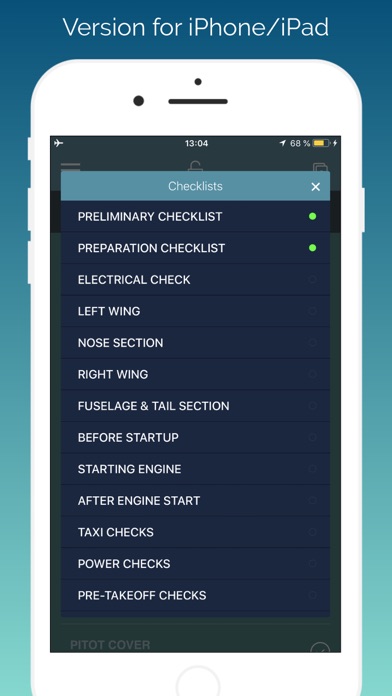 Screenshot di C172 Checklist & Scratchpad