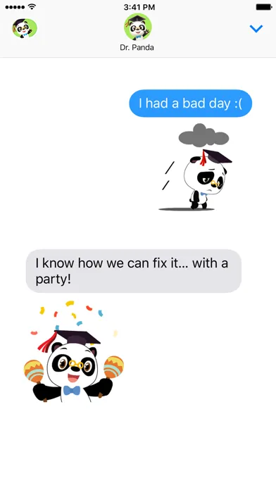 Dr. Panda Sticker Pack应用截图