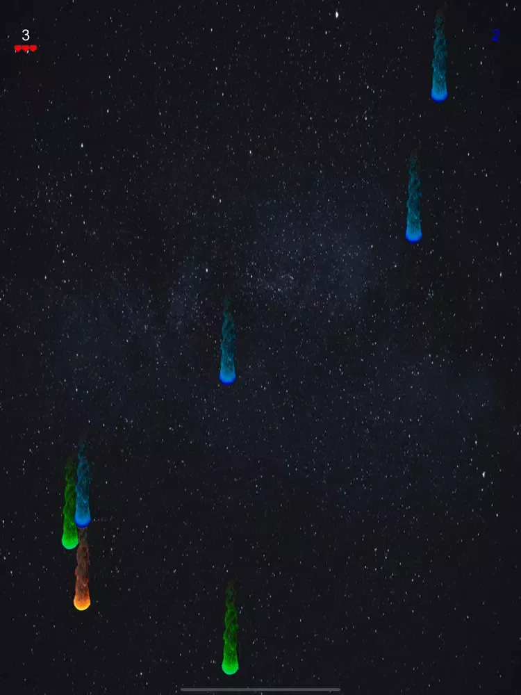 Meteor Shower - Arcade Game iPad 应用截图
