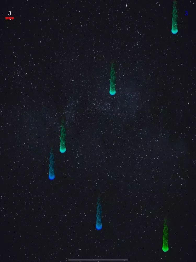 Meteor Shower - Arcade Game iPad 应用截图