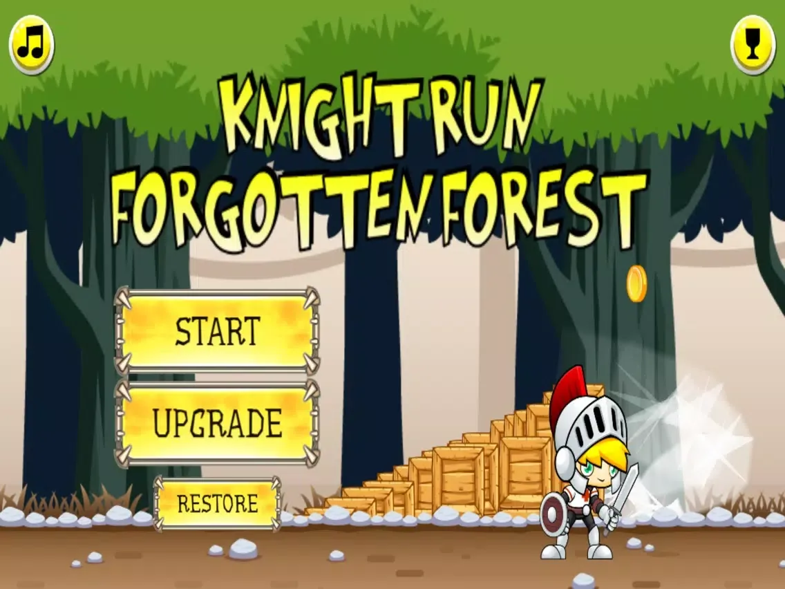 Capturas de tela do Knight Run Forgotten Forest iPad 