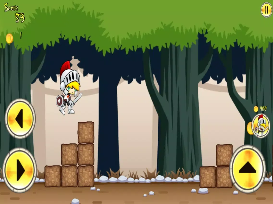 Capturas de tela do Knight Run Forgotten Forest iPad 