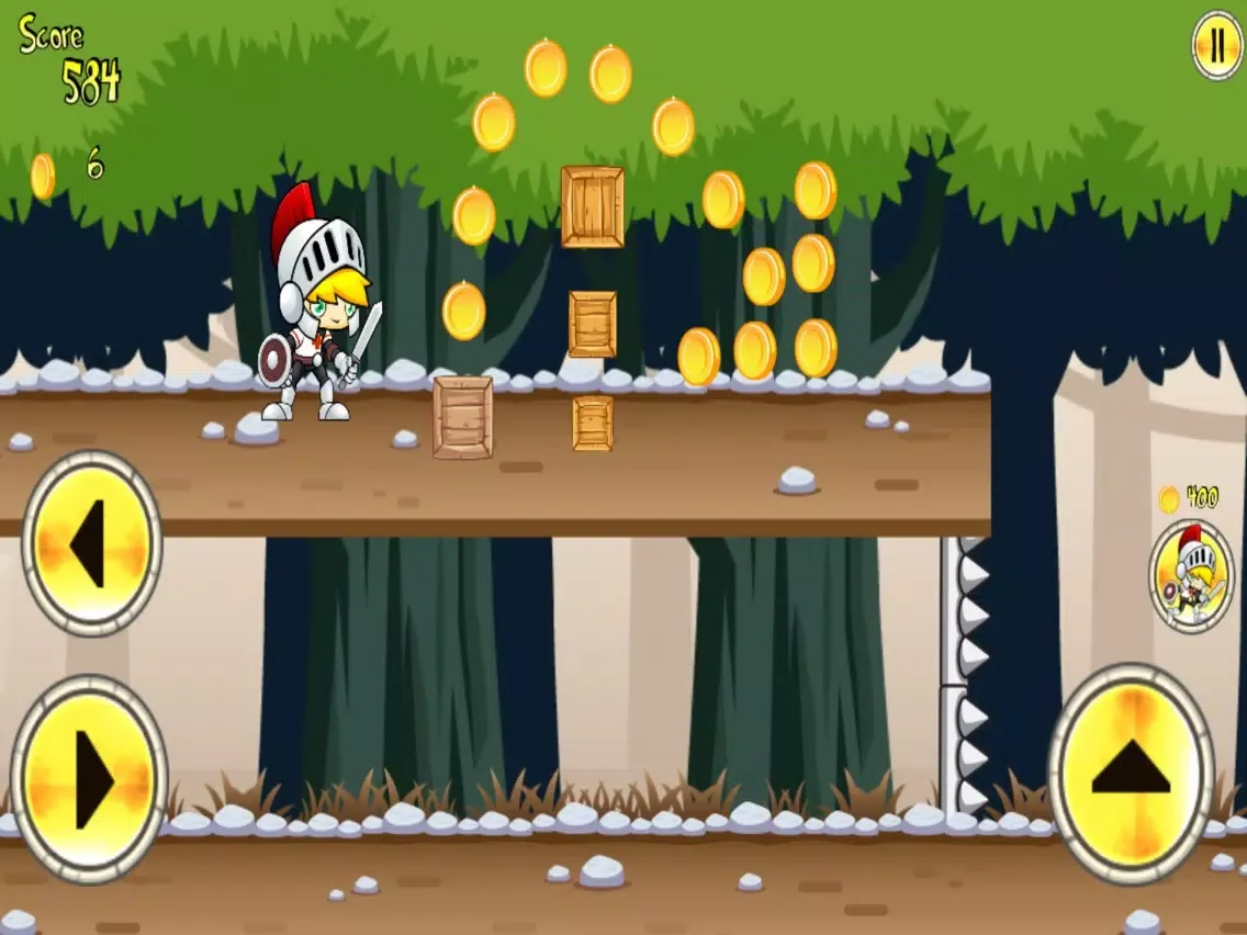 Capturas de tela do Knight Run Forgotten Forest iPad 