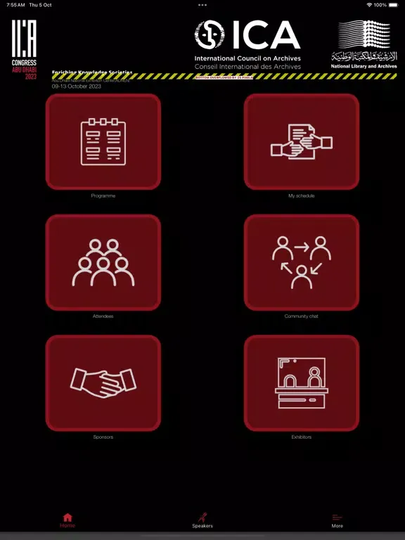 ICA Congress iPad  Screenshots
