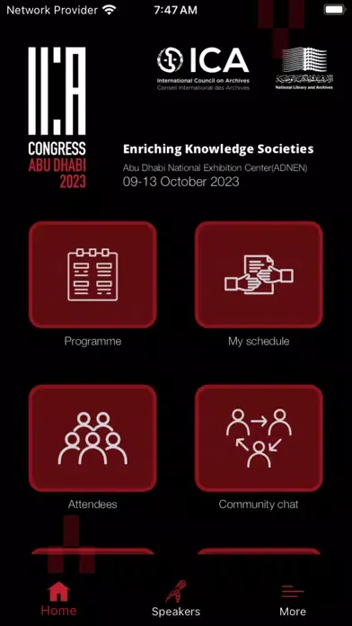 ICA Congress Screenshots