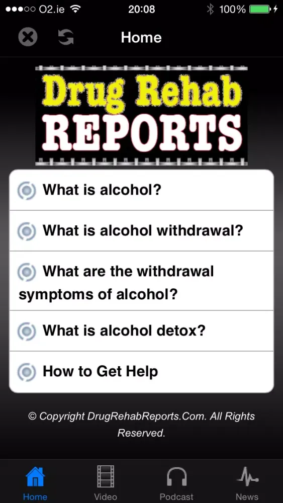 Detoxing from Alcohol Screenshots