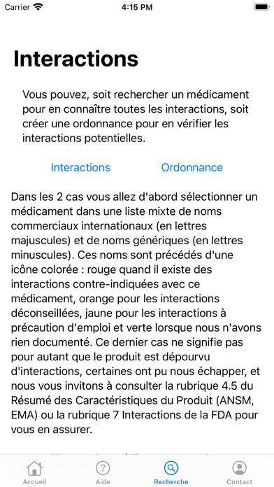 Interactions Médicaments应用截图