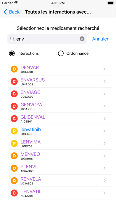 Interactions Médicaments应用截图