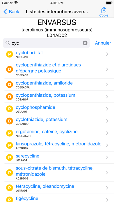 Interactions Médicaments应用截图