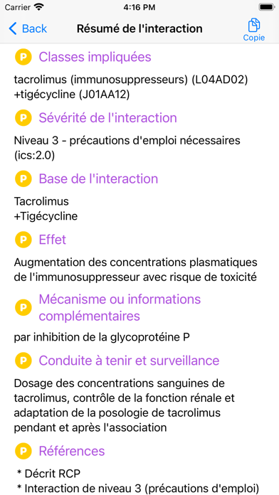 Interactions Médicaments应用截图