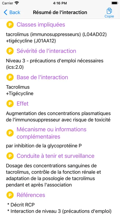 Interactions Médicaments應用截圖