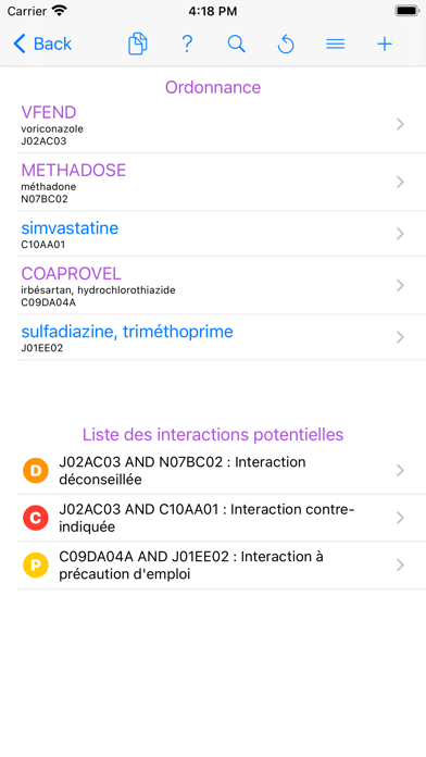 Interactions Médicaments应用截图