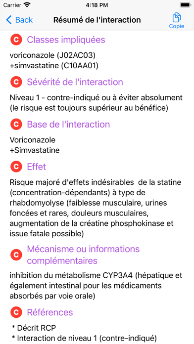 Interactions Médicaments应用截图
