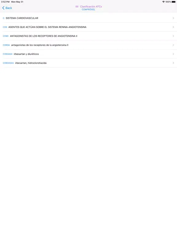 Captures d'écran de Interacciones de Medicamentos iPad 