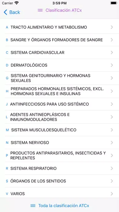 Captures d'écran de Interacciones de Medicamentos