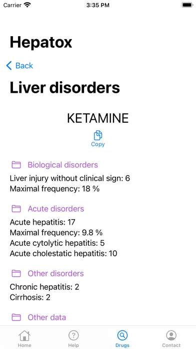 Capturas de pantalla de Hepatox