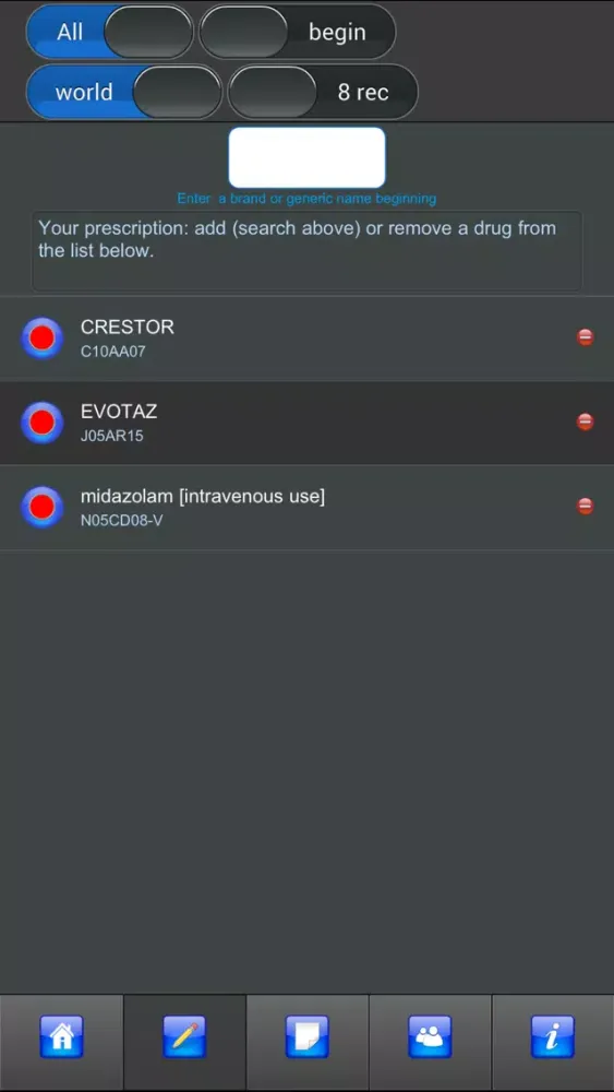 Captures d'écran de Prescription Checker