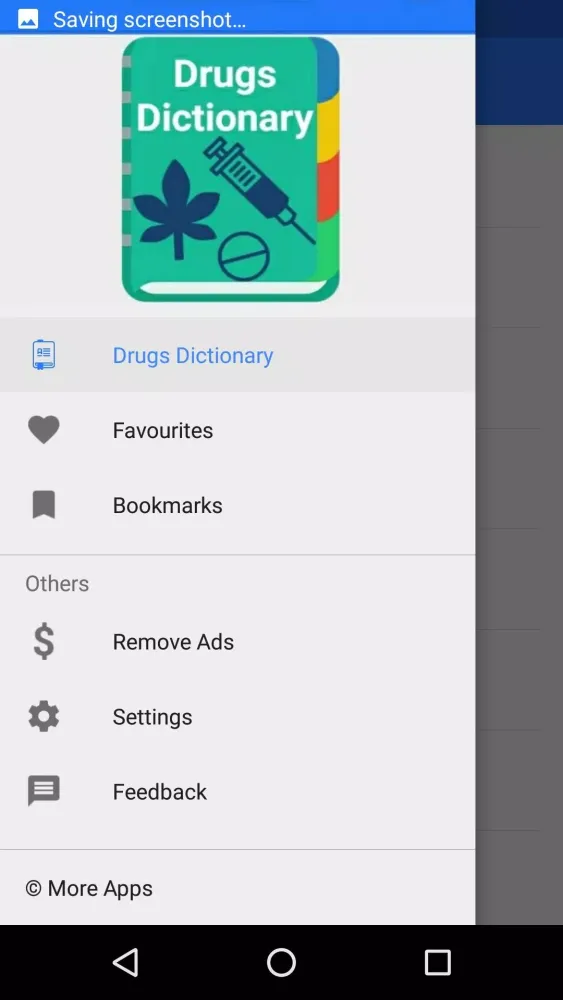 Screenshot di Drugs Dictionary