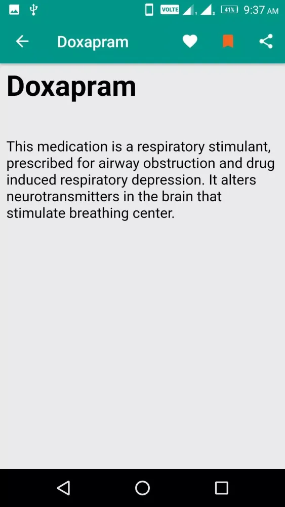 Screenshot di Drugs Dictionary