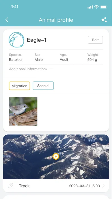 Tangkapan layar US Ecotopia - Animal Tracker