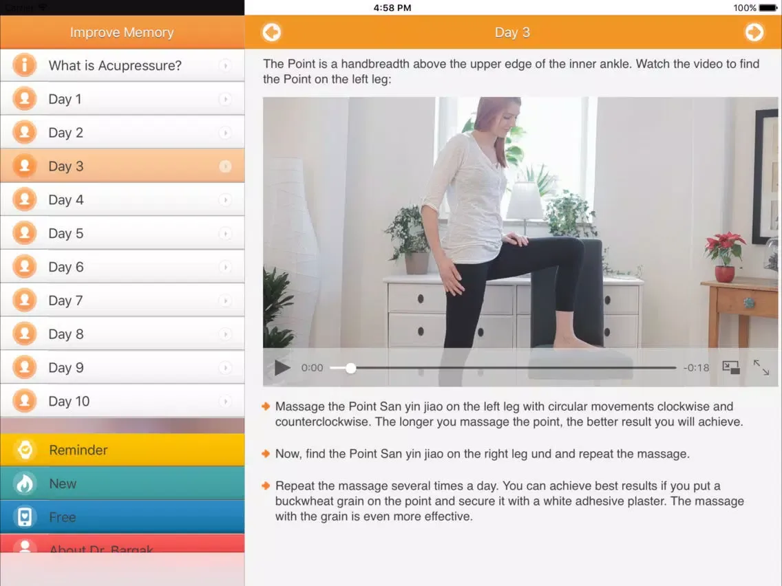 Capturas de pantalla de Instant Memory Trainer - Acupressure Brain Massage iPad 