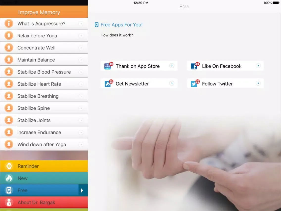 Capturas de pantalla de Instant Memory Trainer - Acupressure Brain Massage iPad 