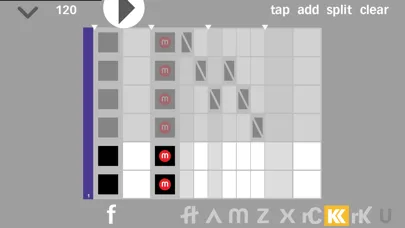 Capturas de tela do Bass Line Composer
