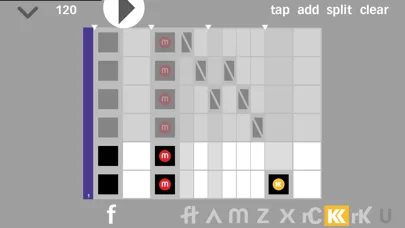Capturas de tela do Bass Line Composer