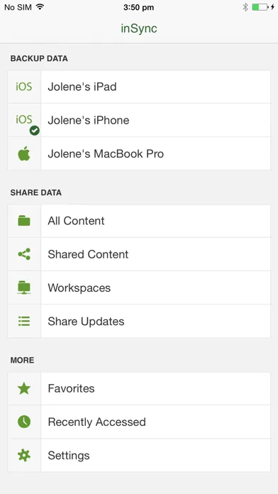 Tangkapan layar Druva inSync for MobileIron
