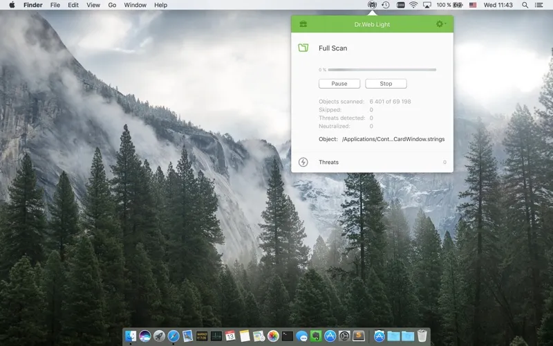 Capturas de pantalla de Dr.Web Light