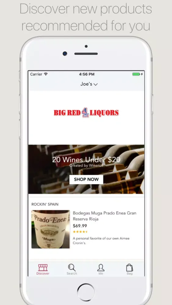 Ảnh chụp màn hình của Big Red Liquors
