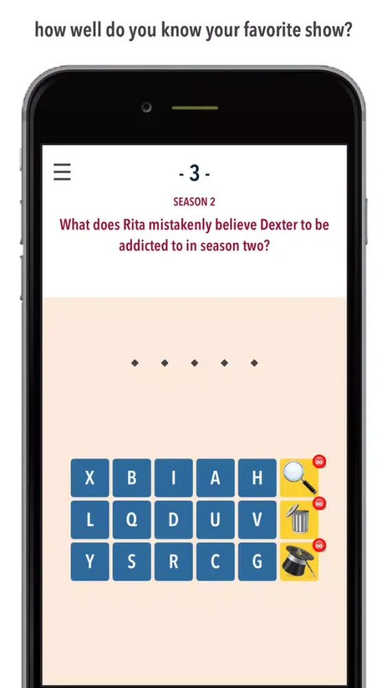 TV Trivia Quest - Dexter Edition سکرین شاٹس