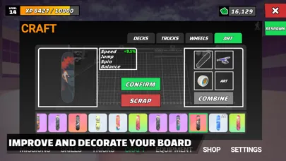 Capturas de tela do Skate Life 3D