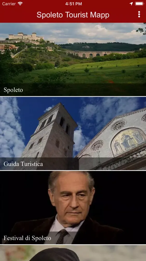 Zrzuty ekranu Spoleto Tourist mApp