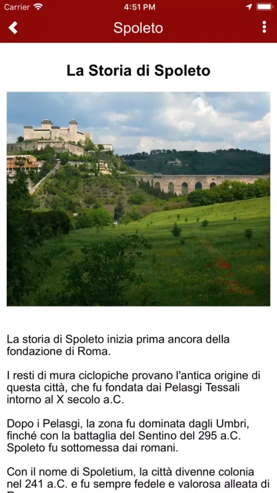 Zrzuty ekranu Spoleto Tourist mApp